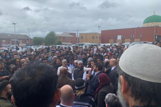 The Oldham Times: Dozens of people met in a car park in Oldham to talk about the incident.