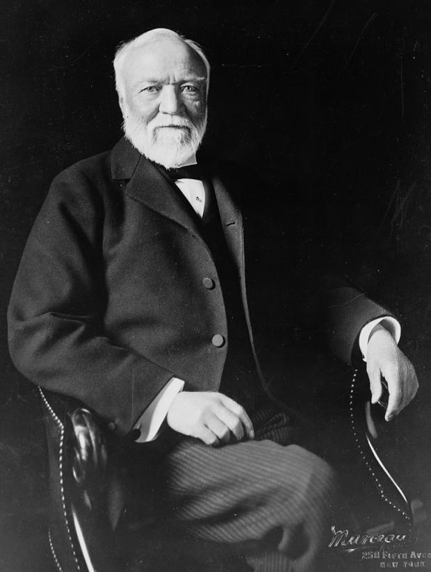 The Oldham Times: Andrew Carnegie, pictured in 1913
