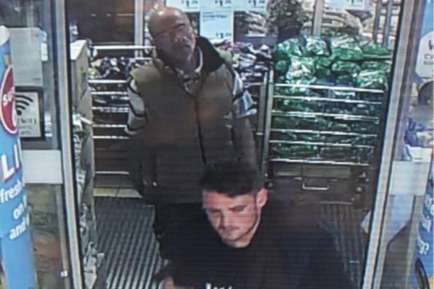 Police are looking to speak with two men in connection with an attempted robbery at Aldi on Active Way in Burnley