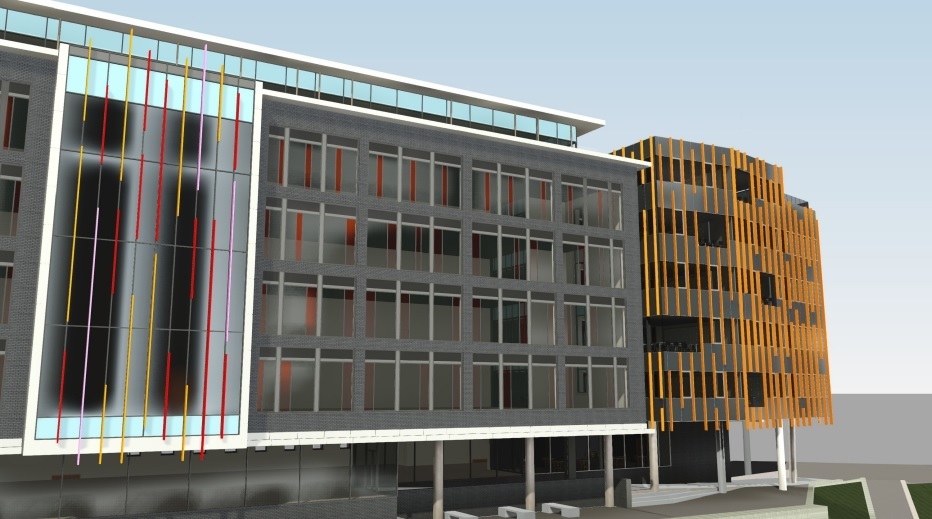 3D image showing how Rochdale Sixth Form Colleges new extension will look. Credit: ABW Architects