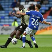 Faysal Bettache on his debut for Latics against Colchester United