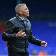 Keith Curle on the touchline against Colchester United. Picture by Eddie Garvey