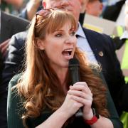 Failsworth and Ashton MP Angela Rayner at a protest against P&O sackings in March.