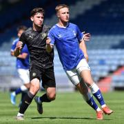 Callum Lang in action for Wigan against Oldham Athletic in last year's pre-season friendly