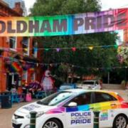 The GMP Pride car at a previous Oldham Pride