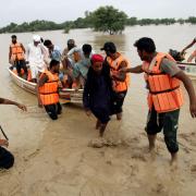 There have been more than 1,000 deaths from widespread flooding in Pakistan since mid-June, officials said on Sunday. Photo: Asim Tanveer/AP