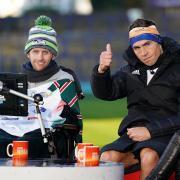 Kevin Sinfield (right) has been inspired to raise money by his great friend Rob Burrow's fight against motor neurone disease
