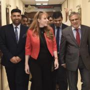 Angela Rayner with Pakistan government officials