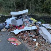 The flytipping on Oldham Edge