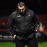 David Unsworth cannot hide his disappointment at Altrincham. Picture by: Eddie Garvey
