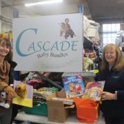 Sarah Cook, CEO of HOST and Lynne McMylor of Cascade Baby Bundles (left to right)