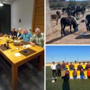 Lifelong Wanderers fans donated supplies and football kits to a donkey sanctuary in Morocco