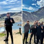 Milad Sarwar completed the epic climb with a group of his friends.