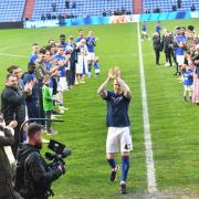 A guard of honour was formed for Peter Clarke after his last Latics game