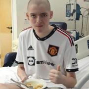 Harvey is just 16 years old and is fighting a rare form of cancer