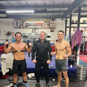 It’s a family affair for boxing brothers Jack Rafferty (left), Tom Rafferty (right) and dad Dave Rafferty (centre)