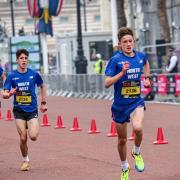 Evan pictured at the London Mini Marathon in May