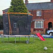 Residents have put trampolines in the new play area