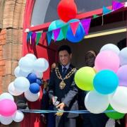 Mayor Cllr Zahid Chauhan OBE officially opening the new Victory Christian International Ministries church
