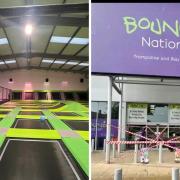 The trampoline park is closed while the refurb is underway
