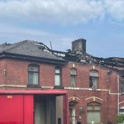 The fire damaged numerous houses on Saturday