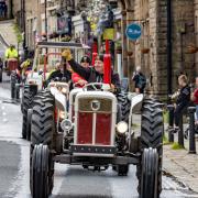 Roger Brereton from the Saddleworth Tractor Group led the convoy