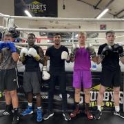 The five fighters from Stubby’s Boxing Gym in Oldham
