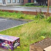 The discarded fireworks on the premises include Scorpion 'world destroyer' which cost up to £300