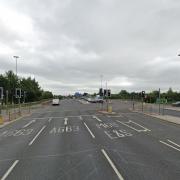 A663 Broadway junction with Semple Way and M60