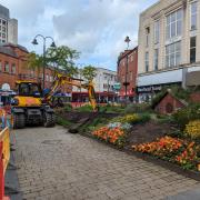 Oldham Council begins digging up award-winning town centre flowerbed