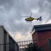 The air ambulance was spotted at around 6pm on Wednesday, September 27