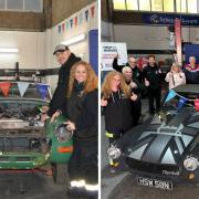 The car has been restored in a military-theme for Help for Heroes