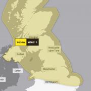 A yellow weather warning is in place across Oldham
