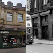McDonald's occupies the old Yates Wine Lodge, pictured right