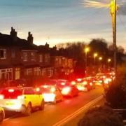 The traffic on Block Lane on Friday night hit the two hour mark according to residents