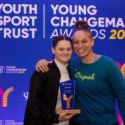 Laila Stanley took home the trophy in recognition of her service to girls' football