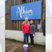 Vice chair of Oldham Mountain Rescue Team, Lizzy Partington, and farm shop manager , and Martha Tibbot