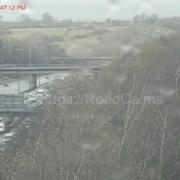 Congestion builds on the M60, as the CCTV motorway traffic camera pictures junction 22, Oldham