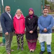 Shoab Akhtar (far left) and Nyla Ibrahim (third from left) have left the Labour party, alongside ward officers. Image provided by Shoab Akhtar