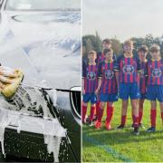 An under 14 football club is set to was cars while parents make bacon barms and hot drinks for customers this Saturday