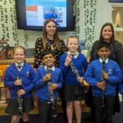 The school has been able to buy new musical instruments with the grant