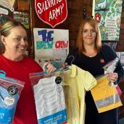 The Salvation Army volunteer Bobby and community engagement co-ordinator Kim Rogers appeal for support with the church and charity's Uniform Hub