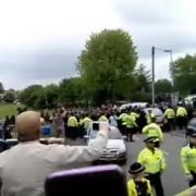 Specialist detectives join investigation into violent clashes at Tommy Robinson visit