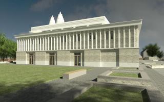 How the Hindu temple will look