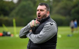 David Unsworth first Oldham training session - Chapel Road..