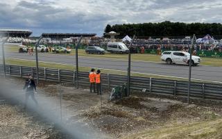 The Formula One Just Stop Oil protest at Silverstone in July 2022 at the British Grand Prix