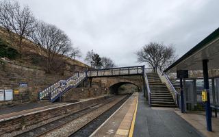 Greenfield Station's footbridge