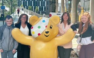 Upturn and Pudsey bear