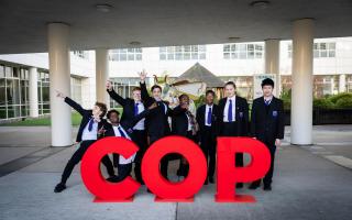 Oldham students attend Manchester event during COP28
