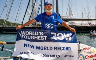 Frank Rothwell completed the epic challenge on February 15